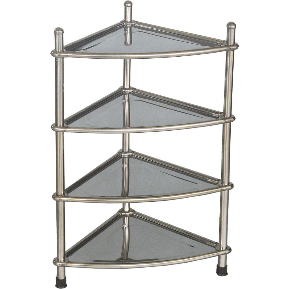 Bathroom Triangular Storage Rack with Shelves, Floor-Standing Kitchen Basin Rack, Multi-Layer Storage Combination