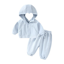 婴儿衣服男女童卫衣春秋小童软壳套装