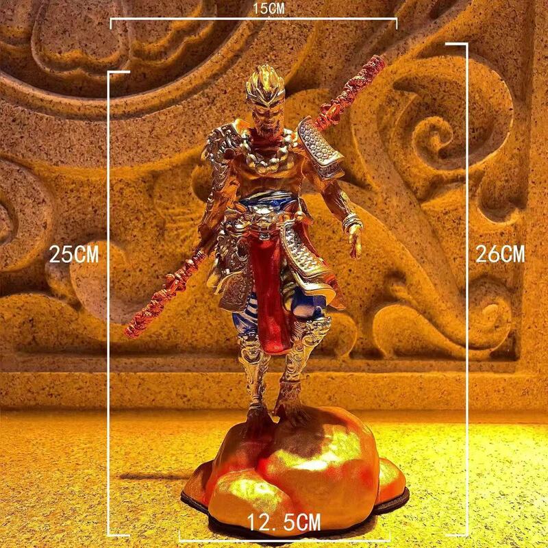 ブラック神話孫悟空装飾品ゴールデンフープスティックフィギュア孫悟空バッターウィンファイターeスポーツルームホームリビングルーム装飾|undefined