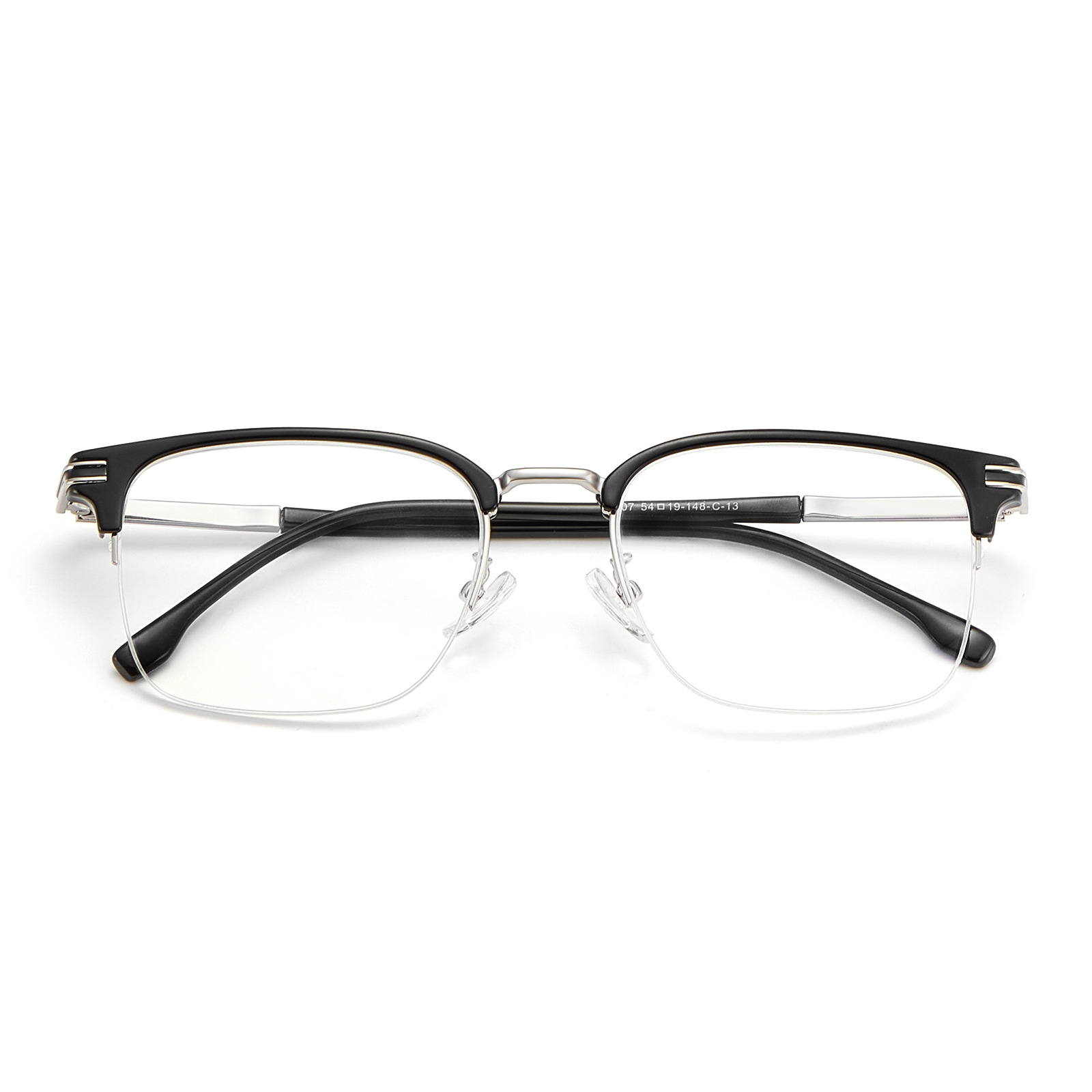 Moda elegante aleación negocio ceja marco medio marco gafas marco todo partido no cara clip puede coincidir con miopía Danyang al por mayor