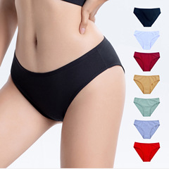 Amazon women's underwear pure cotton mid-waist foreign trade large size women's pantiescotton underwear