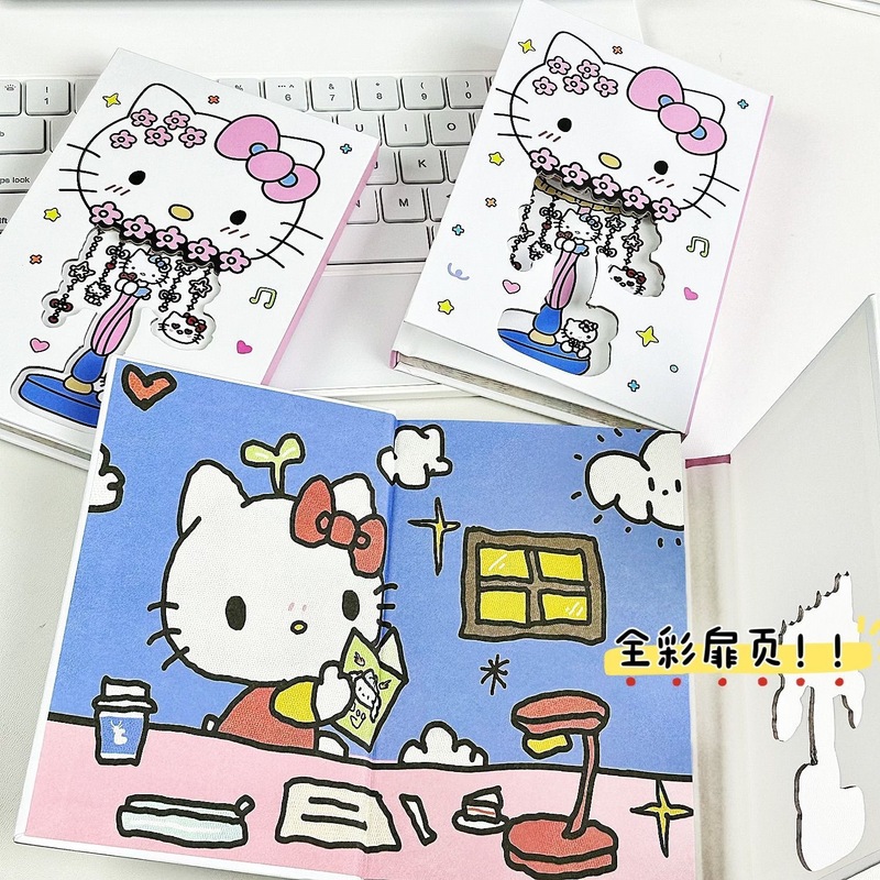 KT 猫フルカラー中ページ中空磁気ハードシェルノートブック 70% off スタック学生かわいい高価値プリントハンドブック|undefined