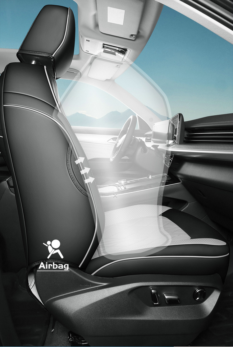 Volkswagen Touring Car Seat Cover, Universal for All Seasons, Fully Surrounded by Wear-Resistant Leather, Five-Seater, New Touring Special Car Seat Cushion Cover