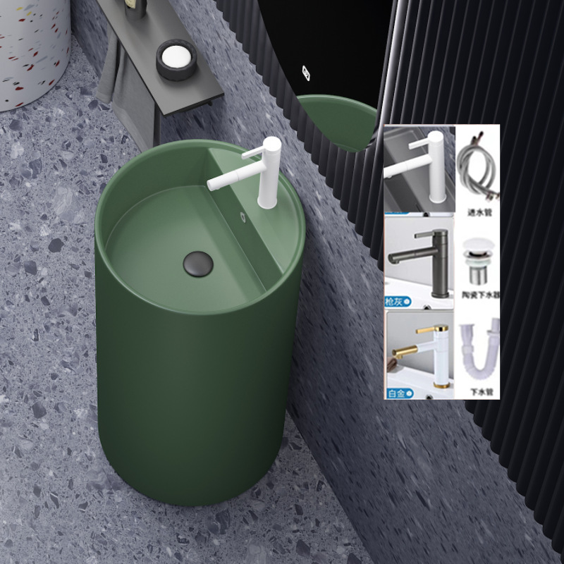 Dayuan 45+45+86 military green complete set of faucets