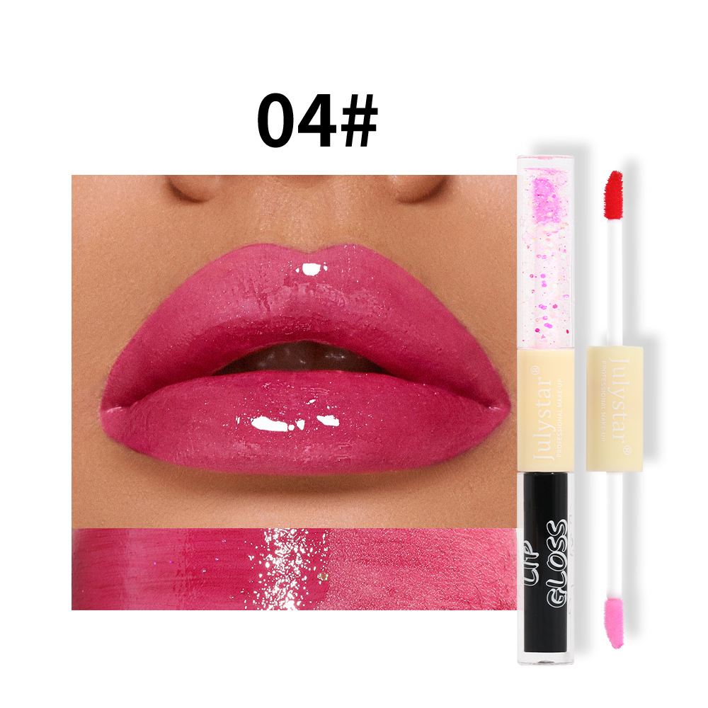 carina Makeup dvojni biserni vodni sijaj, naraven in dolgo obstojen, se ne lepi na skodelico bleščila za ustnice_voghion.com