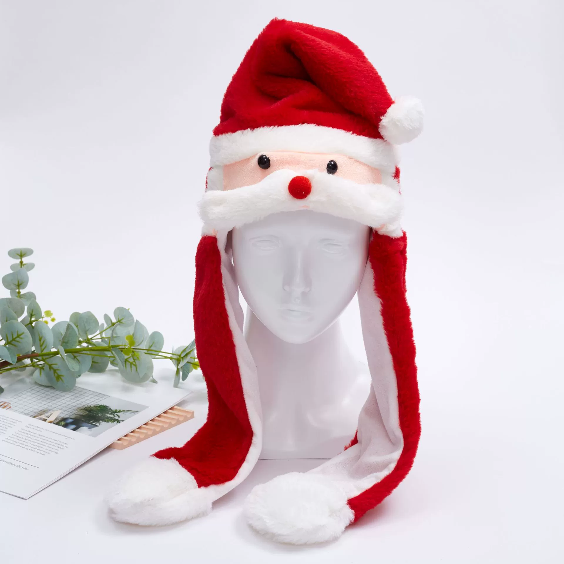 Cartoon hat, air bag, children's funny plush toy, internet celebrity