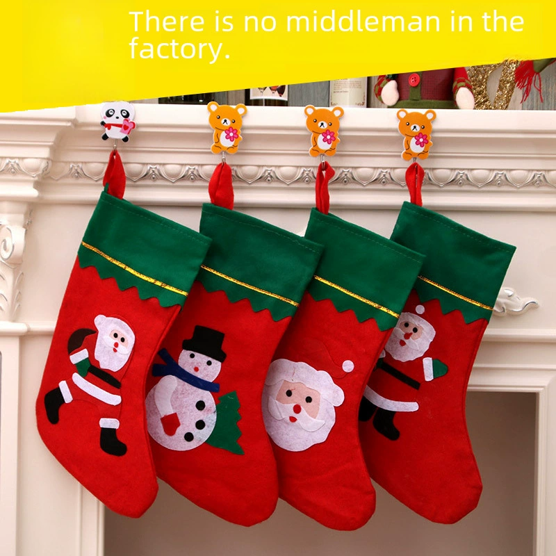 Christmas stockings large decorative socks, children’s tree pendant, random patterns, 480 pcs per box