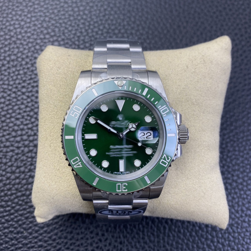 C Factory Rolex Green Submariner Watch Dandong 3135 Mechanical Watch 904L Ceramic Bezel Black Diving Luminous Stainless Steel