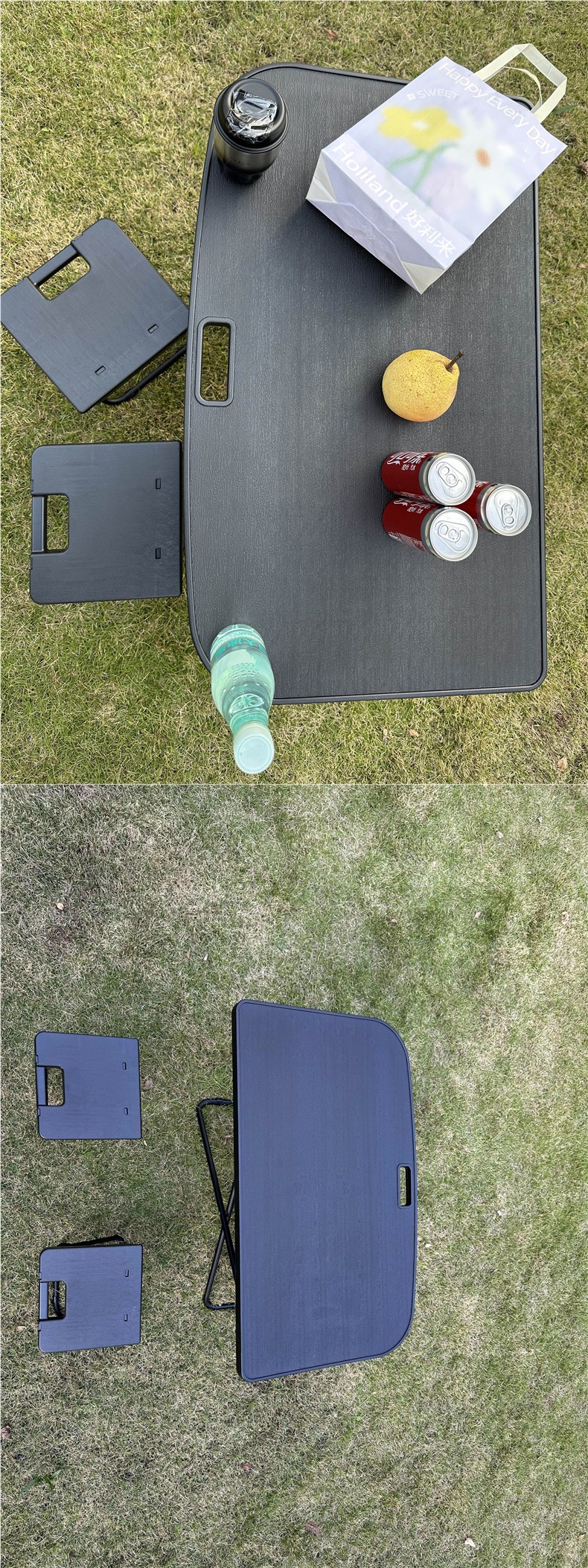 Suitable for Tesla Model Y3 New 3-Trunk Compartment Small Folding Table Board with Integrated Stool for Outdoor Camping