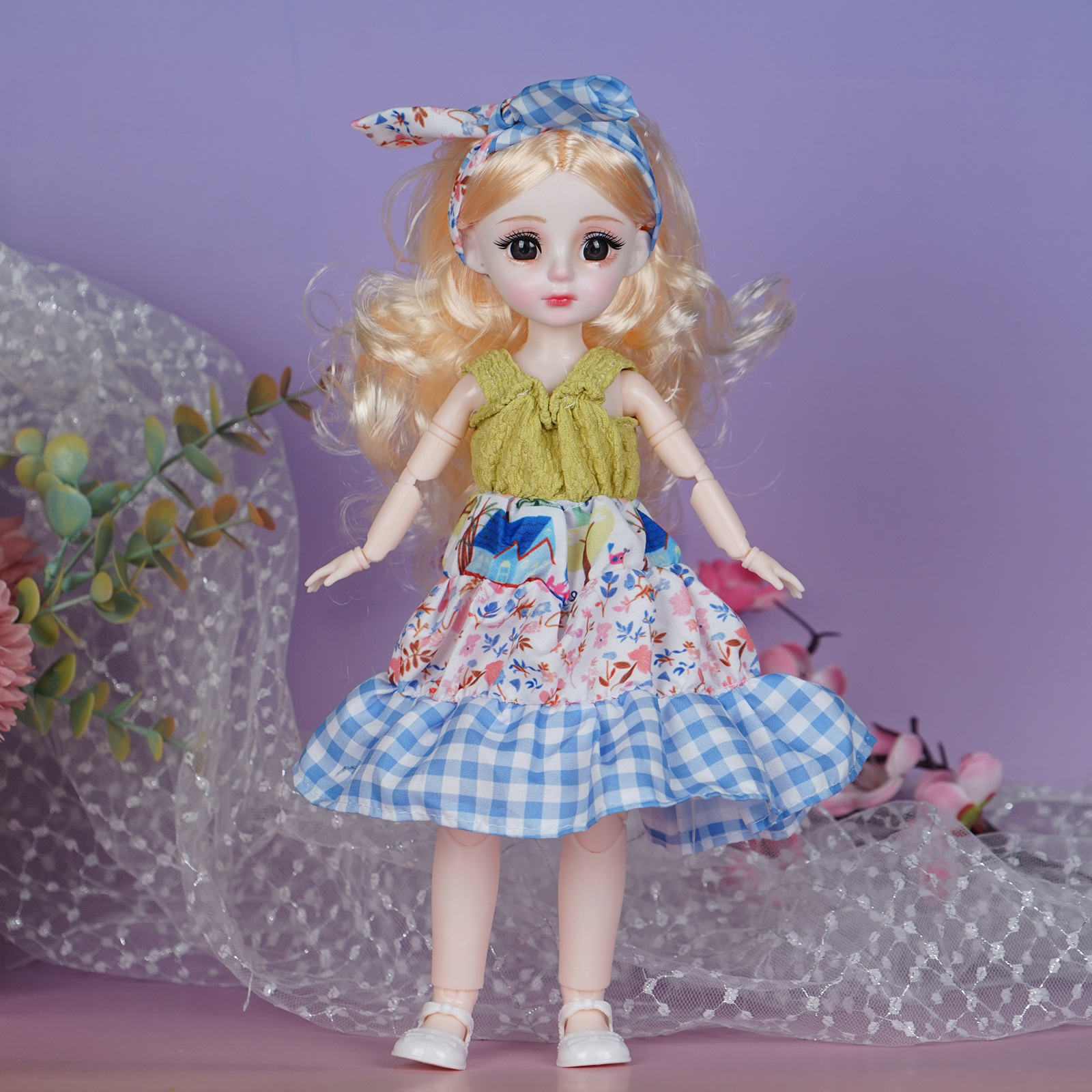 30cm Doll Toy Girl Changeable Clothes Princess Baby Doll Play House Doll Gift Box Set