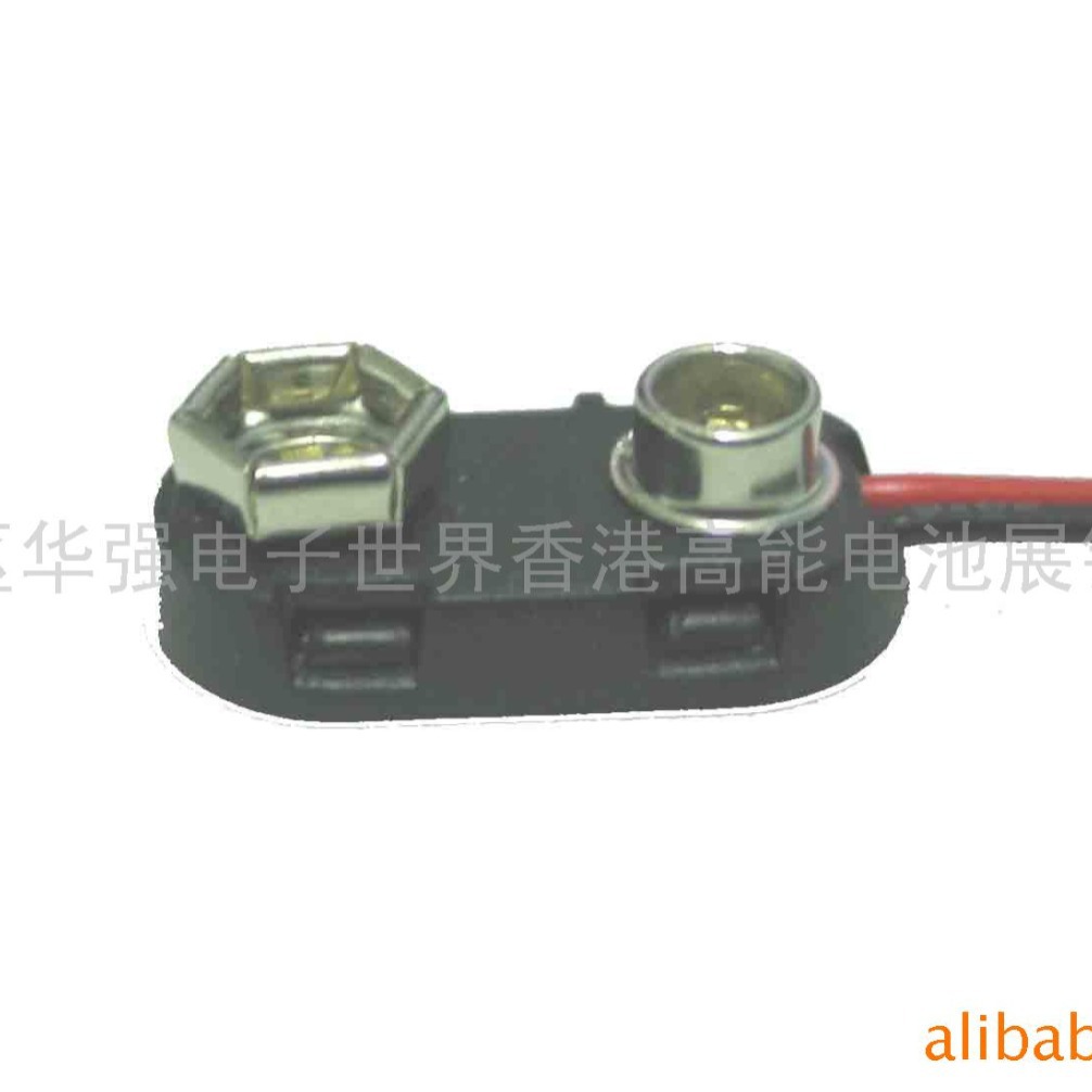 9V电池线扣一字型硬胶扣，软皮扣硬胶电池扣 I型侧边出线环保认证