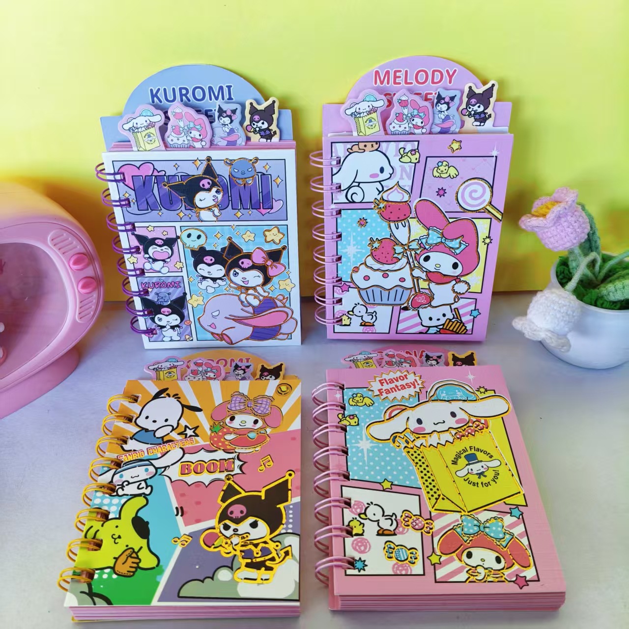 Transfronterizo A7 cuaderno de dibujos animados 100k clasificado cuaderno de bobina de estudiantes cuaderno de notas