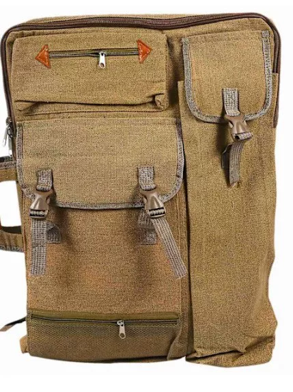 Amazon's Best-Selling Double-Shoulder Drawing Board Backpack, Multi-Functional Canvas Portable Outdoor Painting Tool Backpack, Painting Bag