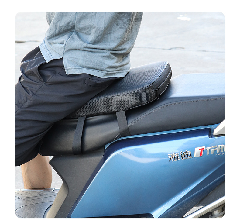 Take-out electric car seat cushion thickened shock absorption sunscreen waterproof battery car seat cushion motorcycle increased sedentary not tired