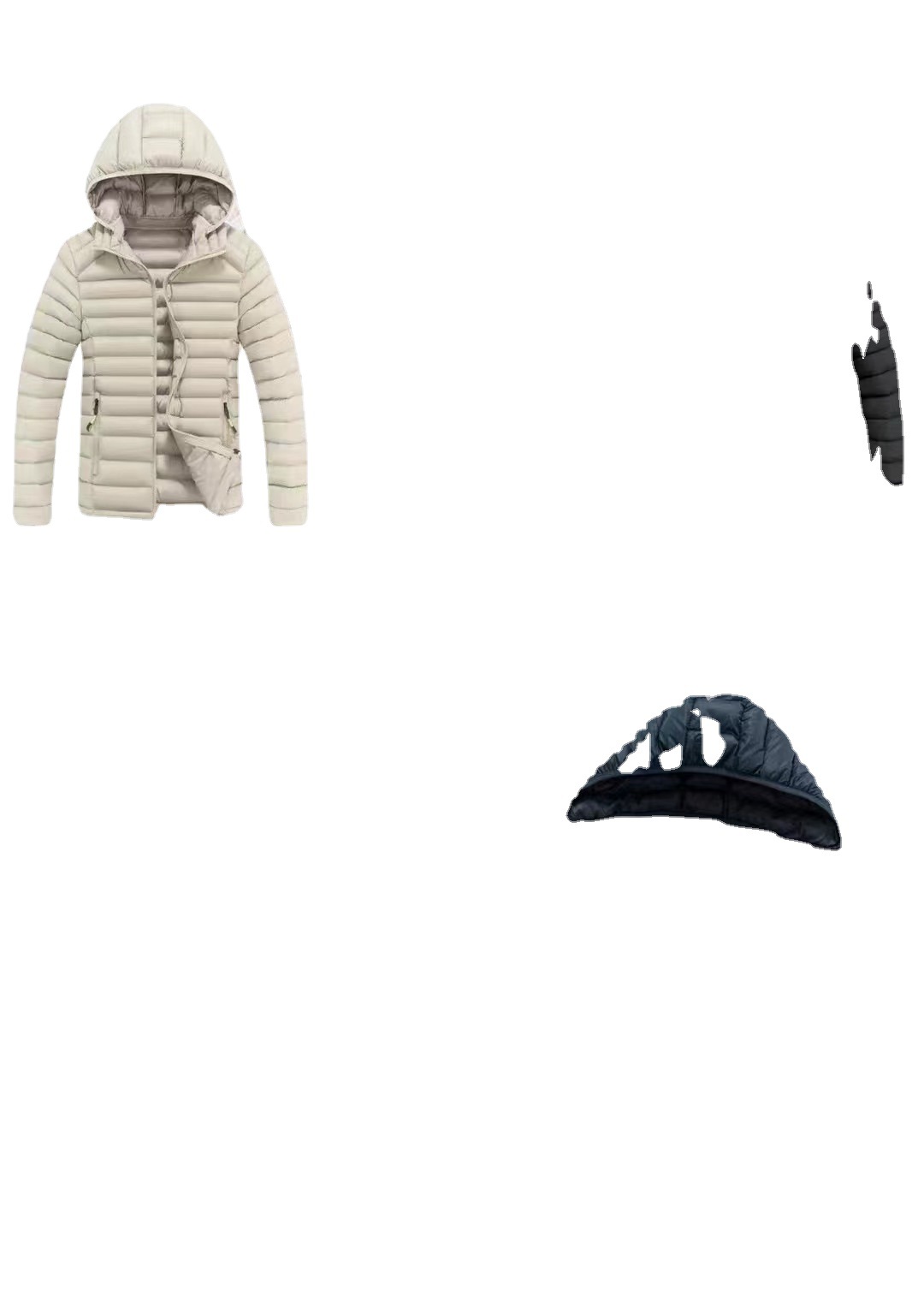 Casual hombre con capuchón de algodón transfronterizo especial para Amazon ligero plumón costilla chaqueta de algodón chaqueta de fábrica de invierno