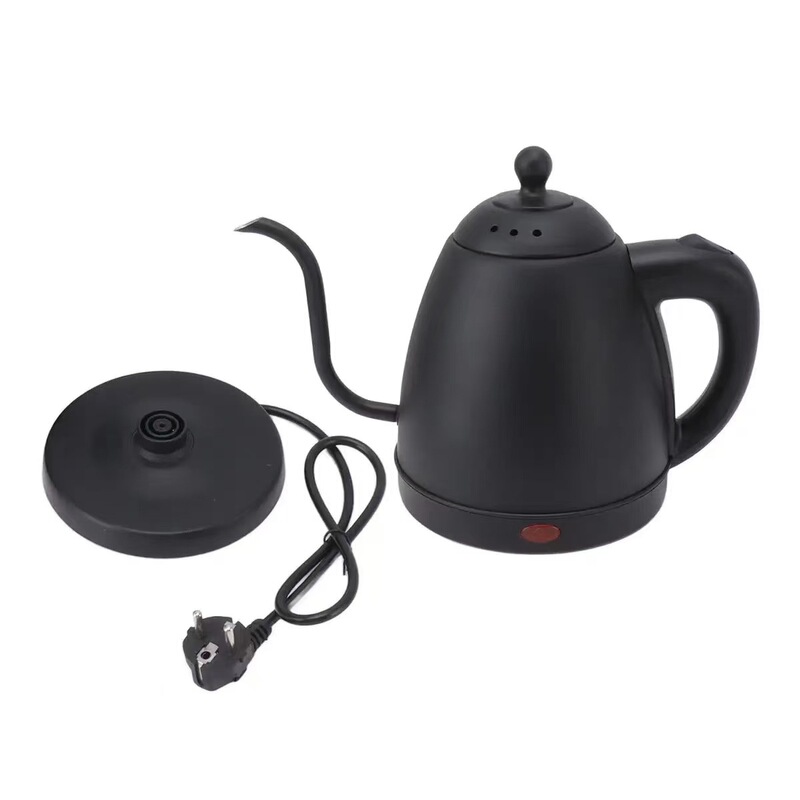 Electric stainless steel hand pot gooseneck pot coffee pot boiling kettle coffee appliance European plug with lid 1.2L Electric stainless steel hand pot gooseneck pot coffee pot boiling kettle coffee appliance European plug with lid 1.2L