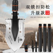 郞神多功能工兵铲户外锰钢加厚兵工铲子中国折叠车载露营