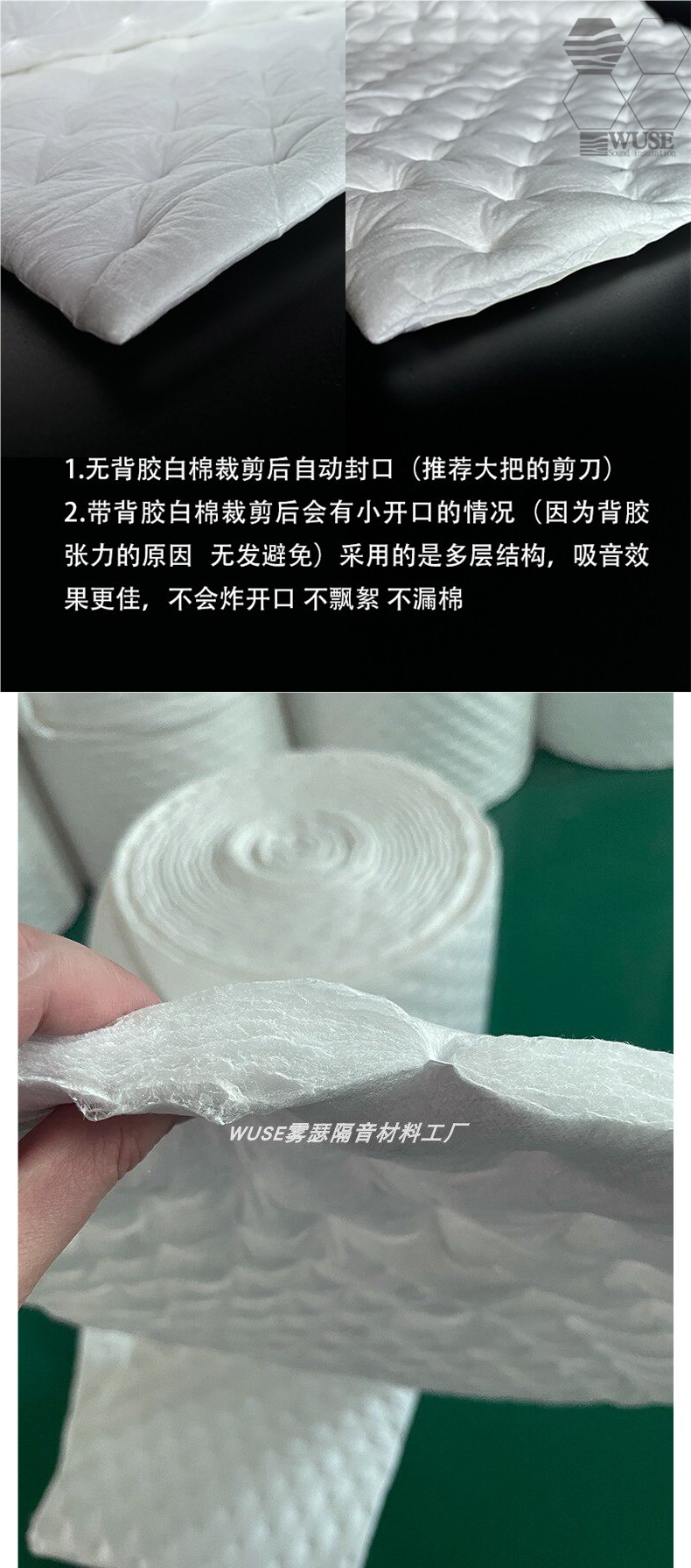 Car Soundproofing Cotton, Sound-Absorbing and Heat-Insulating Windsor Cotton, Environmentally Friendly, Flame-Retardant, Thermal Insulation, Noise Reduction, Waterproof Material for All Four Doors of