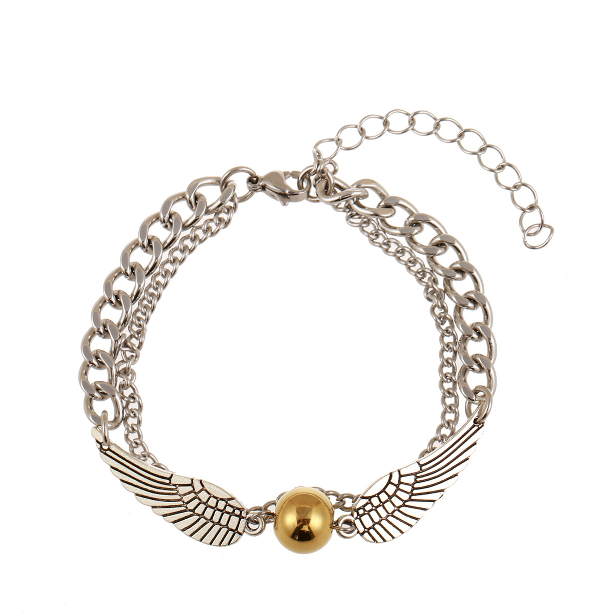 Fashion Angel Wings Stainless Steel Plating Bracelets 1 Piece