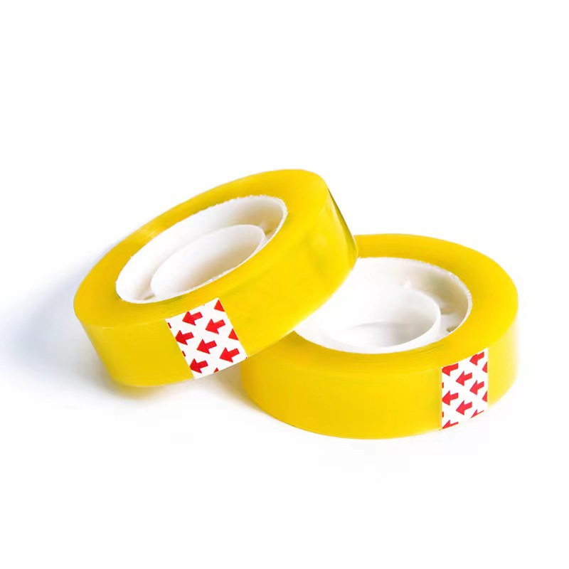 Fábrica en stock papelería transparente cinta adhesiva de ancho de banda floral cinta de oficina cinta de sellado pequeña cinta de encuadernación al por mayor