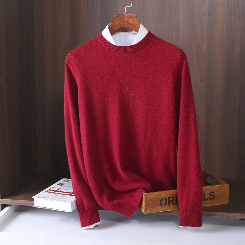 Узоры вязаный oversized свитер, плотный круглый воротник, удобная ткань, стиль отдыха, размеры S–XXXL
