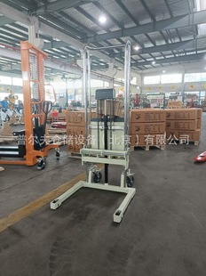 400kg light semi-electric stacker lift forklift truck position truck roll film cart handling truck roll lift truck