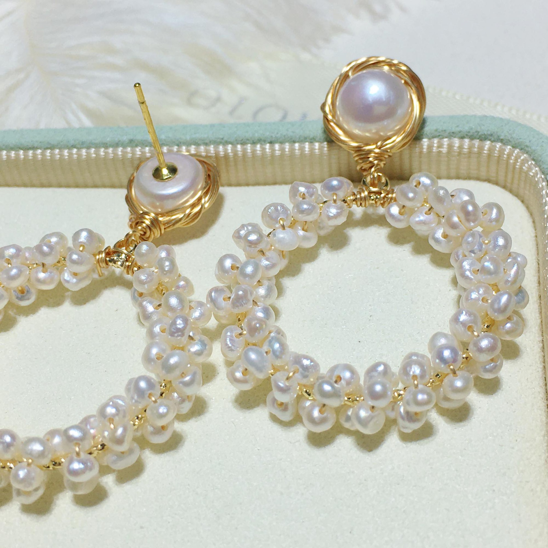 �۷�ȦȦ14Kע�����߱�֯����tianȻ��ˮ�����������