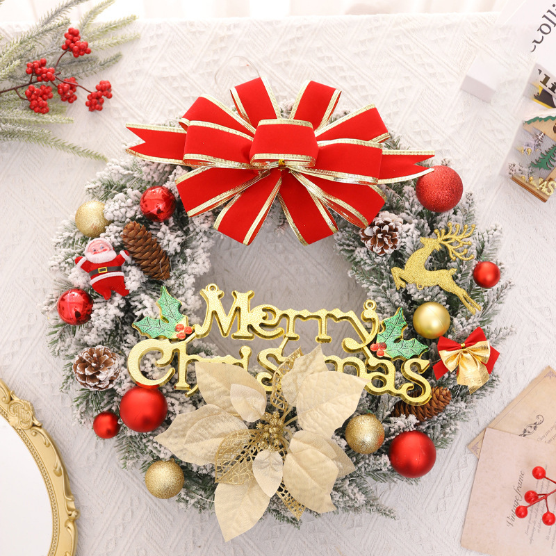 Amazon para fábrica directa Navidad decoración Garland interior puerta colgante Garland ventana decoración apoyos