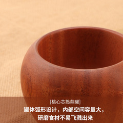 廠家直銷實木搗蒜罐手動搗藥搗碎器廚房老式土擂中藥缽研磨缽工具