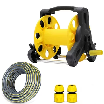 Suitable for car washing, watering water High pressure car wash water gun - 2-pieces-of-4-point-water-connection-2m-water-guide-pipes-small-pipe-collection-rack-can-be-wrapped-around-4-point-pipes-25m