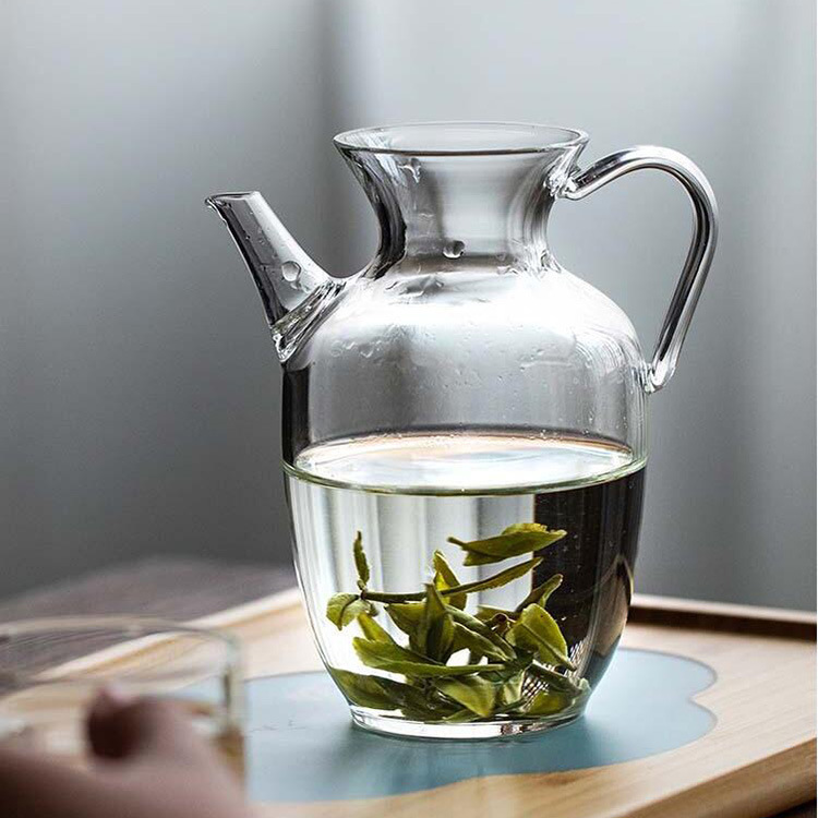 Water injection high borosilicate glass teapot high temperature resistant tea maker Xiaoqing mandarin tea special tea cup tea set suit