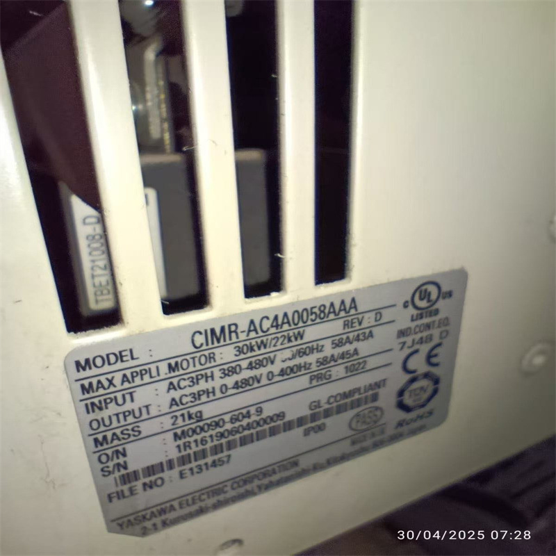 CIMR-AC4A0058AAA变频器CIMR-G7A42P2 CIMR-VZA45P5FAA JVOP-182