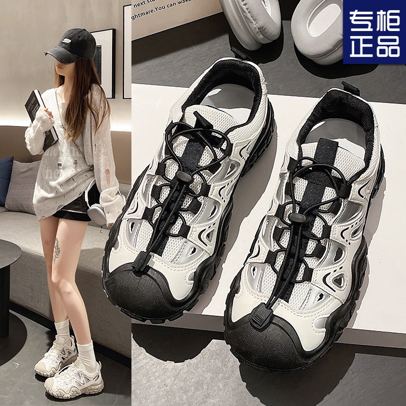 Bailu의 같은 스타일 메쉬 못생긴 신발 여성 신발 2025 봄 여름 새로운 야외 하이킹 신발 아빠 스포츠 신발 여성