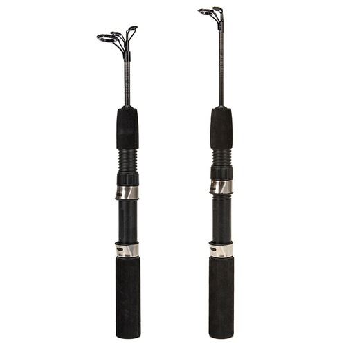 Cross-border 50cm ultra-short 3-section telescopic winter fishing rod Weihai carbon fiber fishing rod ice fishing rod wholesale