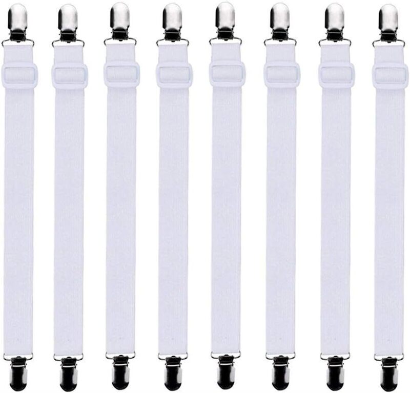 高品質調節可能なシーツ布団固定器テーブルクロスソファセットシーツボタンテント金属固定シーツ|undefined