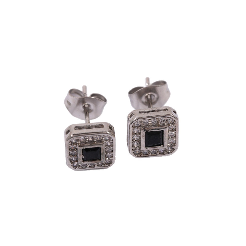 Minimalist Stainless Steel Stud Earrings For Men Punk Style_voghion.com