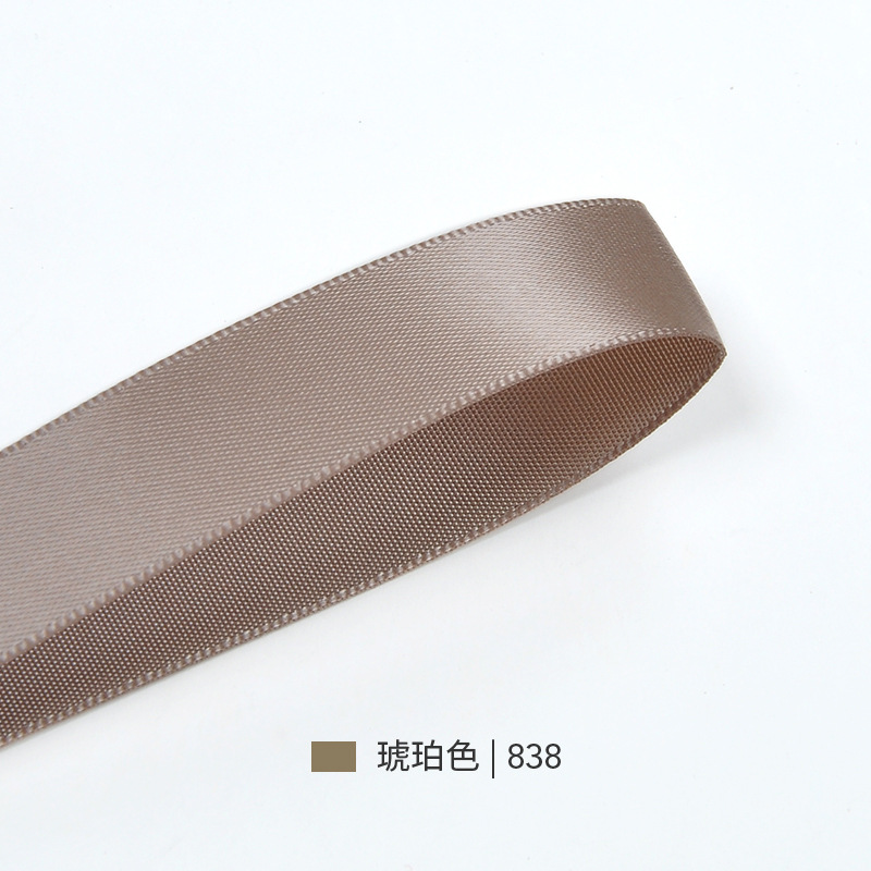 Correas Yao Ming de poliéster liso de una sola cara con cuerda tipo cartera con lazo para embalaje de joyería, cinta para embalaje de regalo