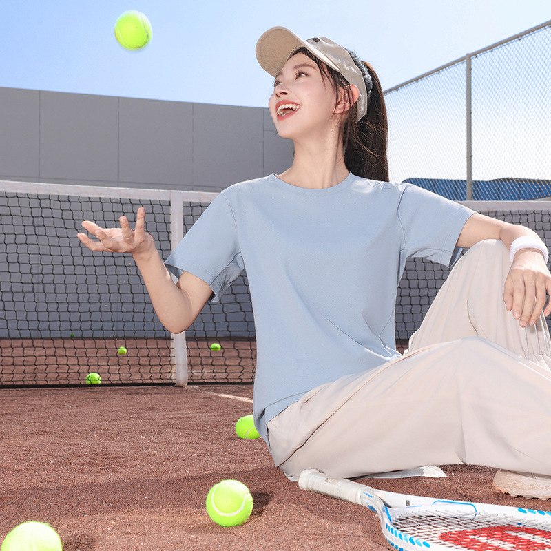 速乾性 t シャツカスタムプリントロゴ広告文化シャツアウトドアスポーツパーティークラス制服半袖学校制服 diy イベント服|undefined