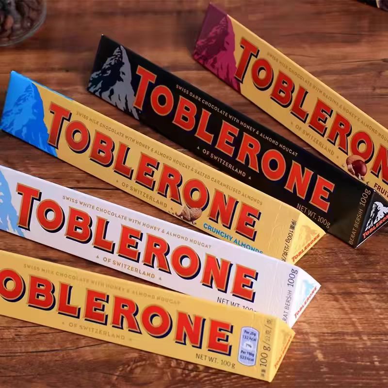 瑞士进口TOBLERONE三角牛奶巧克力100g蜂蜜葡萄味20支盒装
