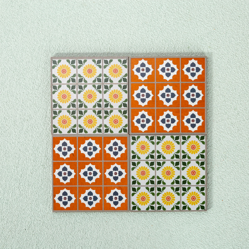 Dollhouse doll house creative retro wooden floor DIY miniature Mini Pocket Model shooting props