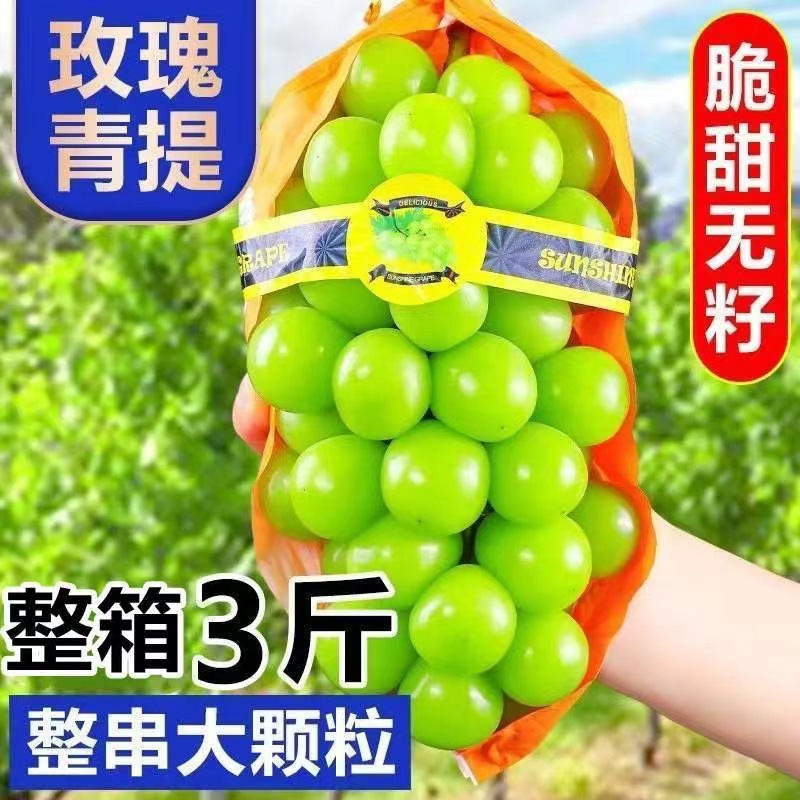 阳光玫瑰葡萄新鲜水果应季葡萄阳光玫瑰批发京东顺丰一件代发
