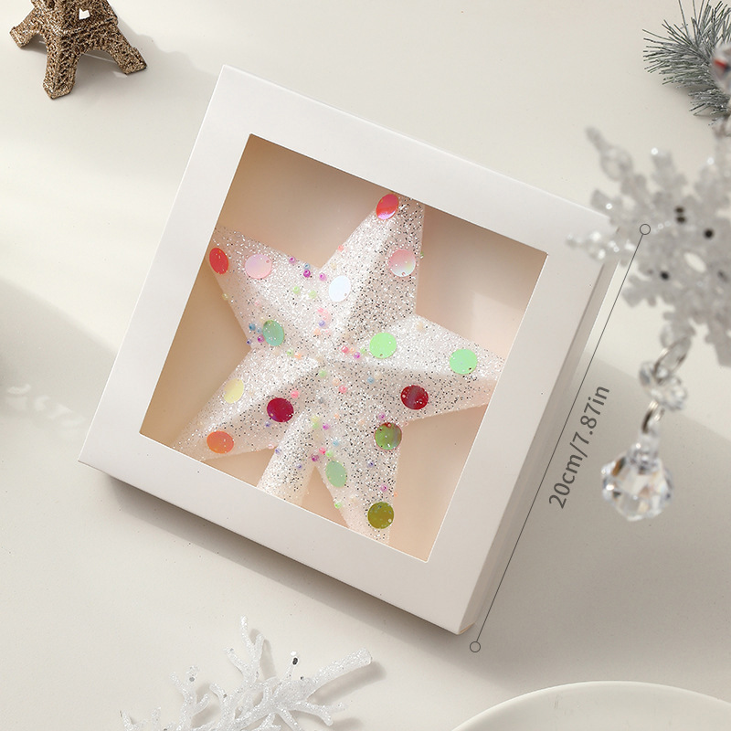 Amazon クリスマスツリー オーナメント デコレーション クリスマス クリスマスツリー スタイリング トップスター ホリデーシーン レイアウト 五芒星|undefined