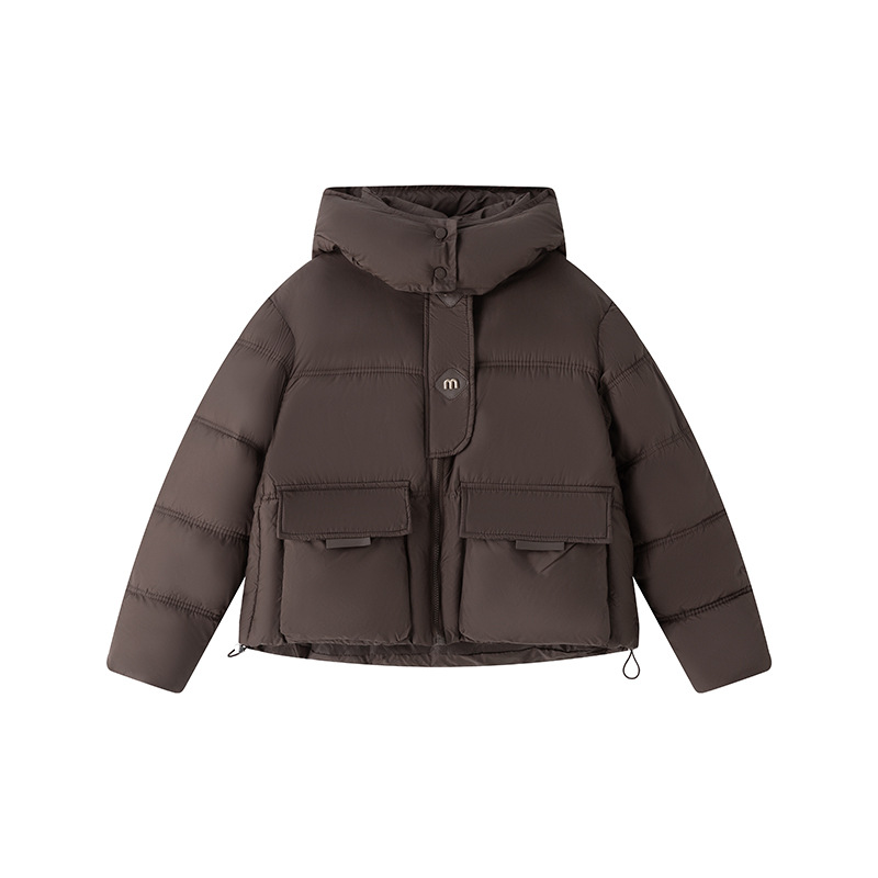 Inventario 2025 nuevo abrigo de algodón de plumón de mujer estilo coreano suelto abrigo de pan corto con capuchón grueso abrigo de invierno image 5