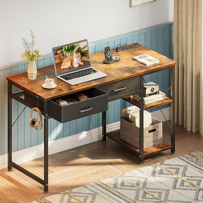 40inch Desks for Laptop Tables and Power Outlets, Suitable for Bedrooms, Home Offices, and Workbenches 40inch Desks for Laptop Tables and Power Outlets, Suitable for Bedrooms, Home Offices, and Workbenches