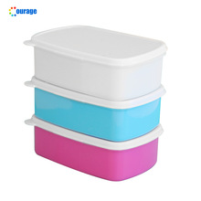 创意野餐饭盒食品级塑料便当盒便携式餐盒热升华印刷简约饭盒