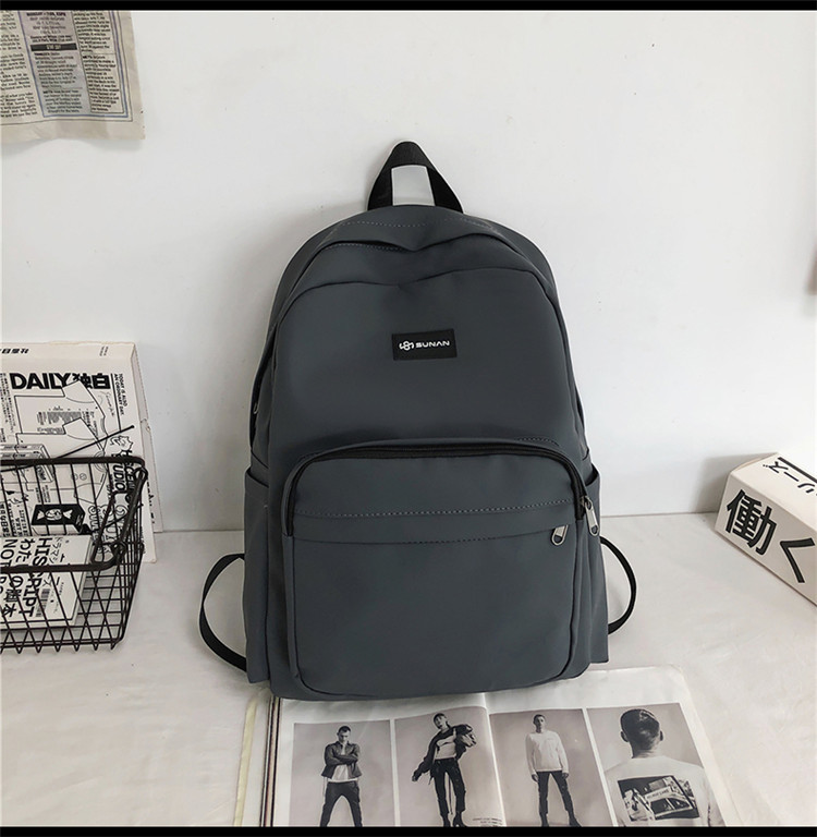 Schoolbag Korean Version Of The Large-capacity Travel Simple Backpack New Fashion Student Backpack display picture 30