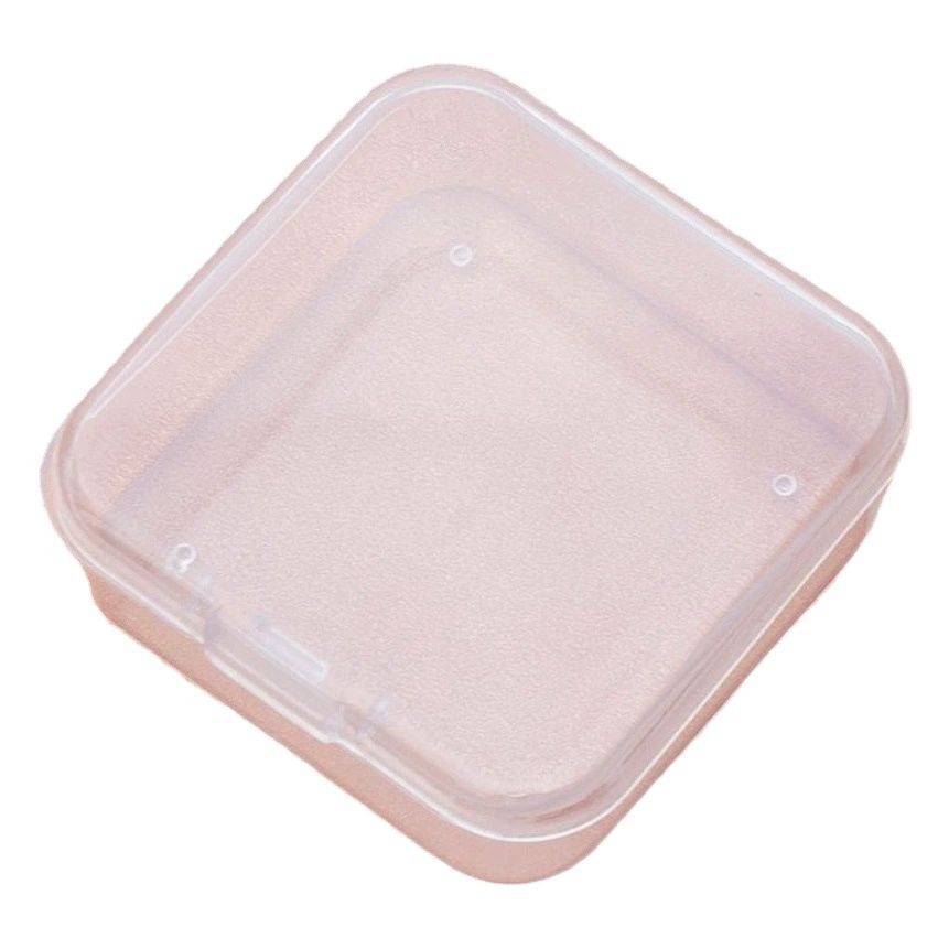 Квадратная пластиковая коробка из полипропилена небольшая шкатулка для драгоценностей 5 см соединенная флип-коробка для ушей ящик для хранения деталей упаковочная коробка