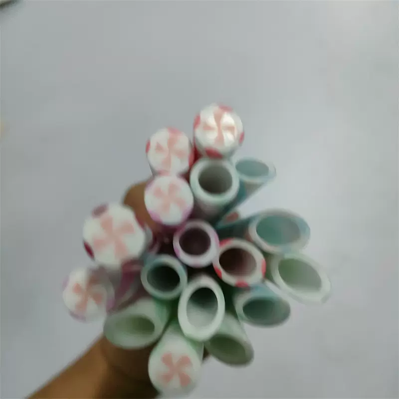 厂家拓展吸管圣诞节管双色吸PETGPCTG透明吸管