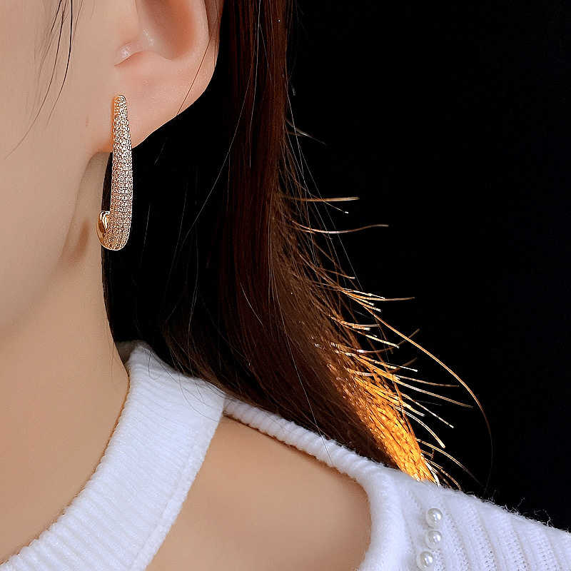 10g Weight 925 Sterling Silver Ear Needle Material Zircon Inlay Material Drop Earrings, Ear Studs Classification 1 Pair Quantity Banquet, Party Occasion Copper Material Geometric Pattern All Seasons Season Women's Gender Elegant, Glam Style 1 Pair Elegant Glam Geometric Copper Zircon Drop Earrings Ear Studs 8