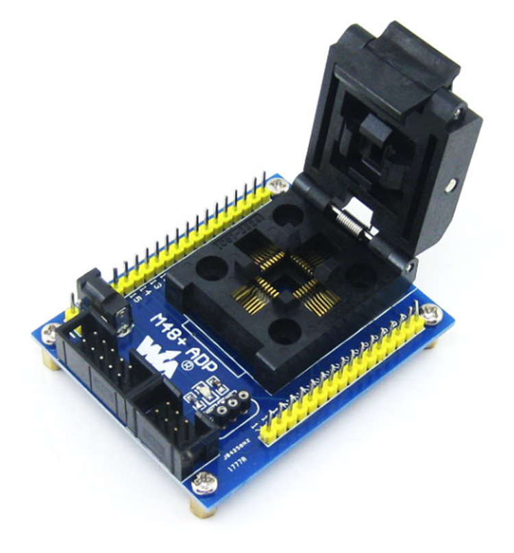 AVR Atmega TQFP32专用测试座编程座 ISP接口 对相关型号测试烧写